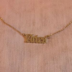 Aries zodiac necklace